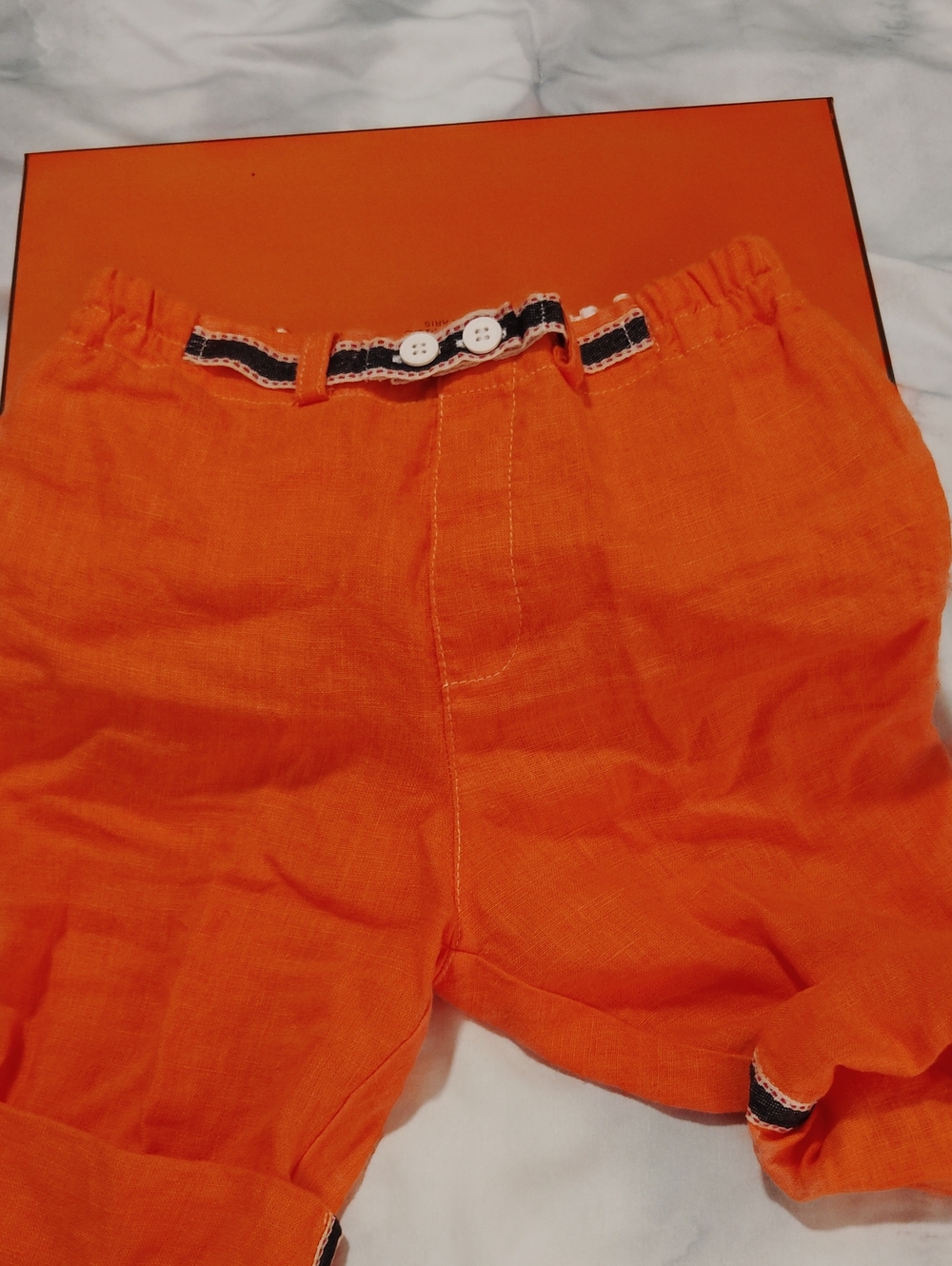Linen Kid Boys Shorts Size 6